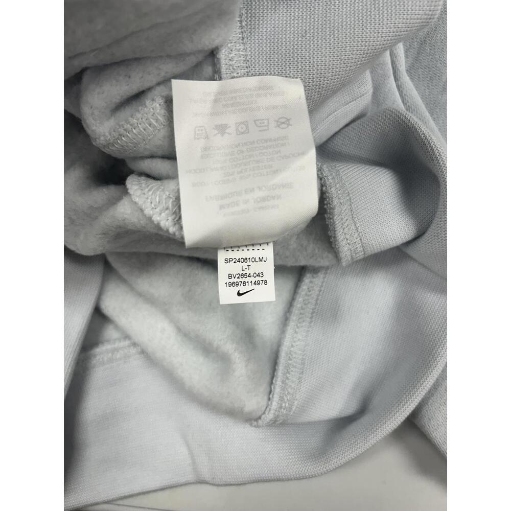 Nike Men's Light Gray Pullover Hoodie - Picture 7 of 7